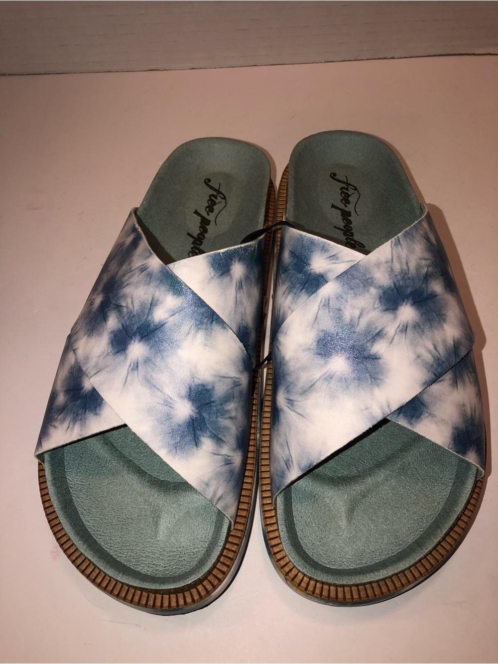 New Free People FP Clouds Sidelines Footbed Sandals Shoes sz 7/37 - Picture 3 of 5